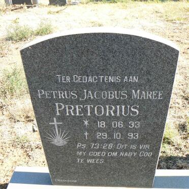 PRETORIUS Petrus Jacobus Maree 1933-1993