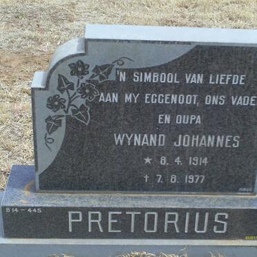 PRETORIUS Wynand Johannes 1914-1977