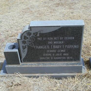 PARKINS Frances nee LEWIS 1908-1979