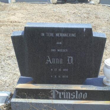 PRINSLOO Anna D. 1892-1976
