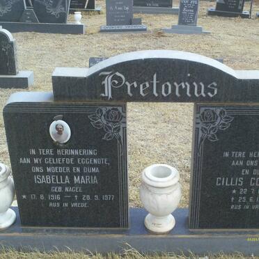 PRETORIUS Cillis Cornelius 1909-1979 &amp; Isabella Maria NAGEL 1916-1977