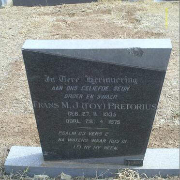 PRETORIUS Frans M.J. 1935-1975