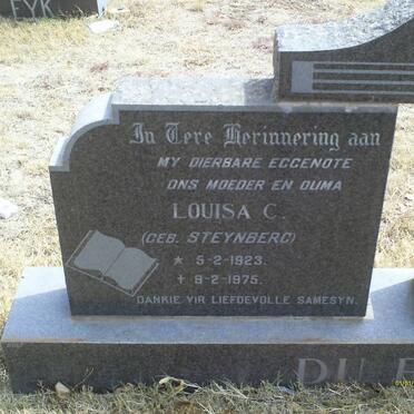 PLESSIS Louisa C. nee STEYNBERG 1923-1975