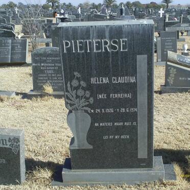 PIETERSE Helena Claudina nee FERREIRA 1926-1974
