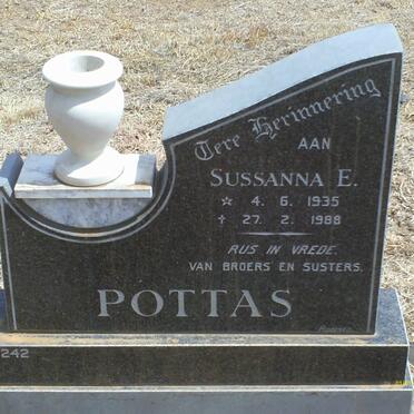 POTTAS Sussanna E. 1935-1988