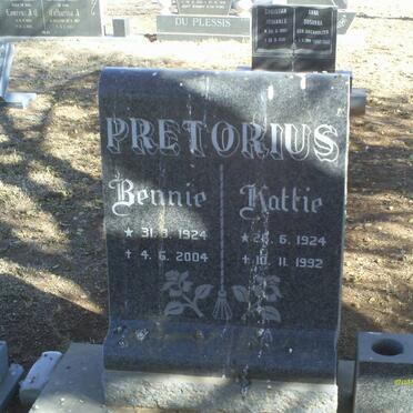 PRETORIUS Bennie 1924-2004 &amp; Kattie 1924-1992