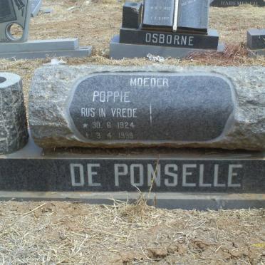 PONSELLE Poppie, de 1924-1999