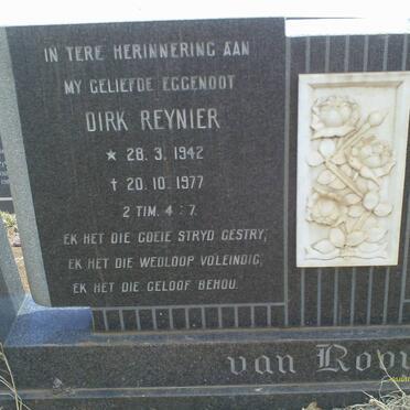 ROOYEN Dirk Reynier, van 1942-1977