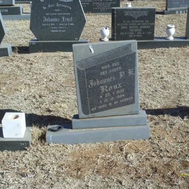 ROUX Johannes P.K. 1899-1984