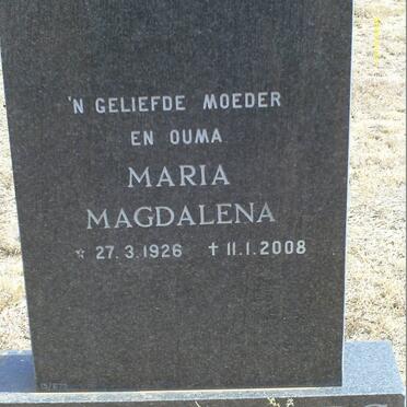 RENSBURG Maria Magdalena, van 1926-2008