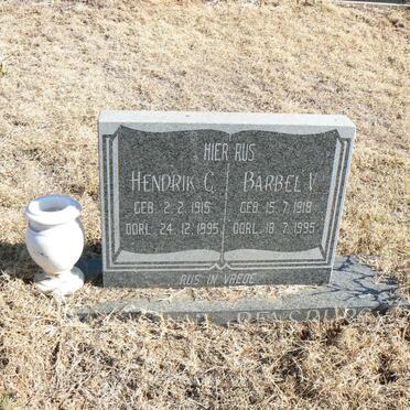 RENSBURG Hendrik C., van 1915-1995 &amp; Barbel V. 1918-1995