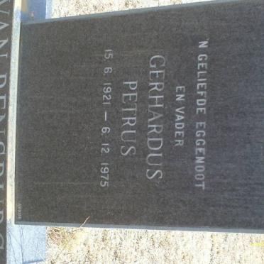 RENSBURG Gerhardus Petrus, van 1921-1975