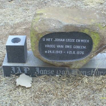 RENSBURG J.A.P., Janse van 1949-1976