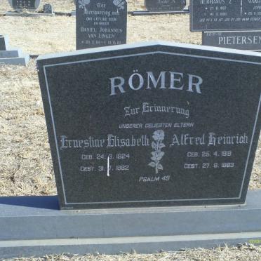 ROMER Alfred Heinrich 1919-1983 &amp; Ernestine Elisabeth 1924-1982