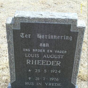 RHEEDER Louis August 1924-1976