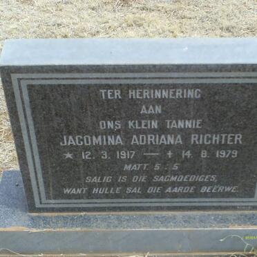 RICHTER Jacomina Adriana 1917-1979