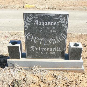 RAUTENBACH Johannes 1911-1990 &amp; Petroenella 1920-