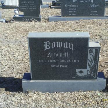 ROWAN Antoinette 1895-1973