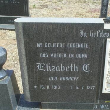 ROODT Jacobus J.B. 1909-1986 &amp; Elizabeth C. BOSHOFF 1913-1977        
