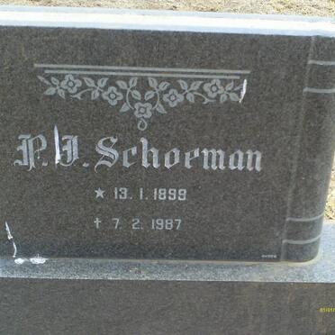 SCHOEMAN P.J. 1899-1987