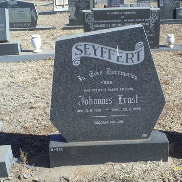 SEYFFERT Johannes Ernst 1913-1996