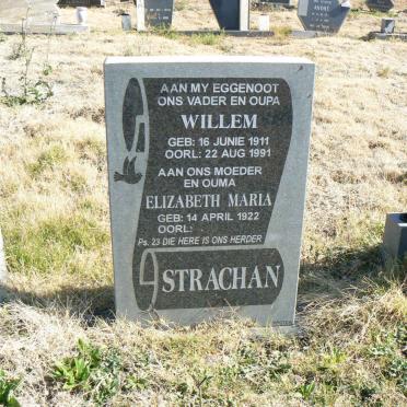 STRACHAN Willem 1911-1991 &amp; Elizabeth Maria 1922-
