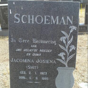 SCHOEMAN Jacomina Josiena nee SMIT 1923-1986