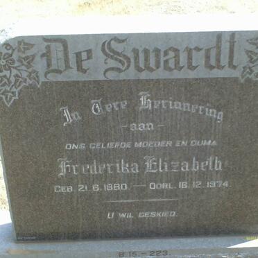 SWARDT Frederika Elizabeth, de 1880-1974