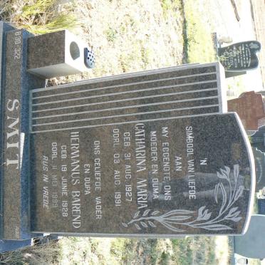 SMIT Hermanus Barend 1928-1999 &amp; Catharina Maria 1927-1991