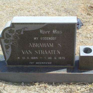 STRAATEN Abraham S., van 1894-1975