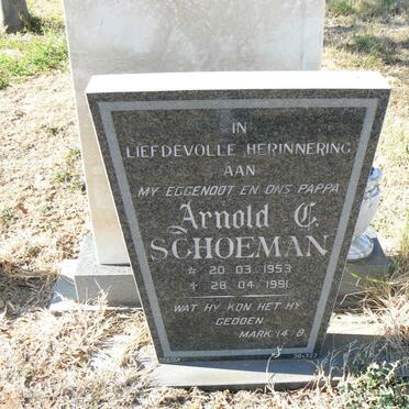 SCHOEMAN Arnold C. 1953-1991