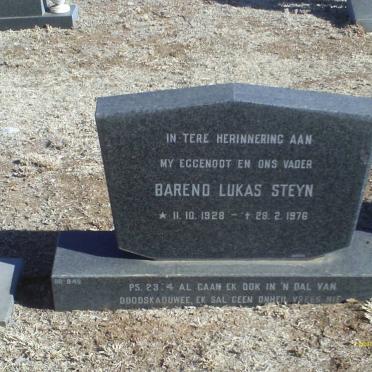 STEYN Barend Lukas 1928-1976