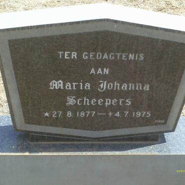 SCHEEPERS Maria Johanna 1877-1975