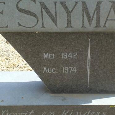 SNYMAN Marietjie 1942-1974   