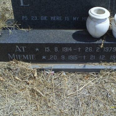 SWANEPOEL At 1914-1979 &amp; Miemie 1915-1993  