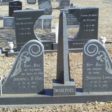 SWANEPOEL Johannes H. 1907-1974 &amp; Susanna Losia 1913-2002