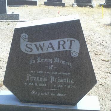 SWART Francis Priscilla 1934-1974
