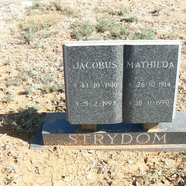 STRYDOM Jacobus 1910-1993 &amp; Mathilda 1914-1990