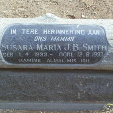 SMITH Susara Maria J.B. 1933-1993