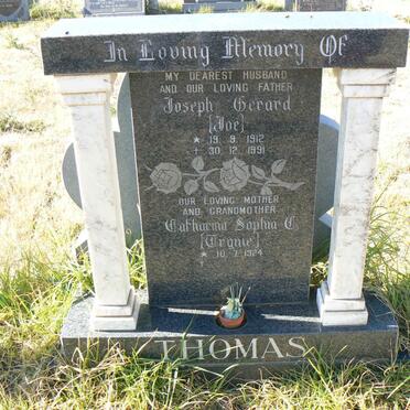 THOMAS Joseph Gerard 1912-1991 &amp; Catharina Sophia C. 1924-