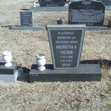 THERON Magrietha A. 1928-1974