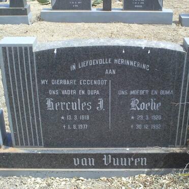 VUUREN Hercules J., van 1918-1977 &amp; Roche 1920-1992