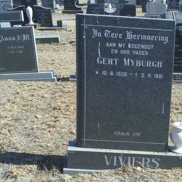 VIVIERS Gert Myburgh 1926-1981
