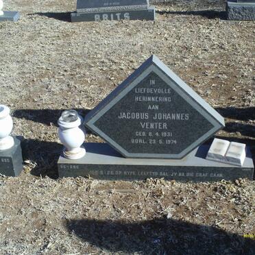 VENTER Jacobus Johannes 1931-1974