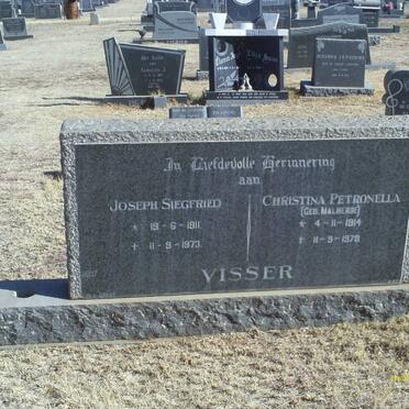 VISSER Joseph Siegfried 1911-1973 &amp; Christina Petronella MALHERBE 1914-1978