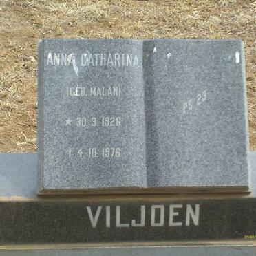 VILJOEN Anna Catharina nee MALAN 1926-1976
