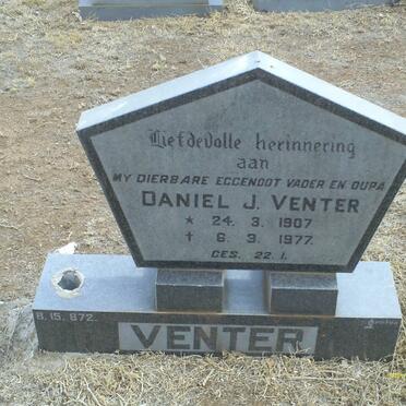 VENTER Daniel J. 1907-1977