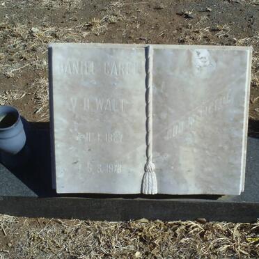 WALT Daniel Carel, van der 1927-1973