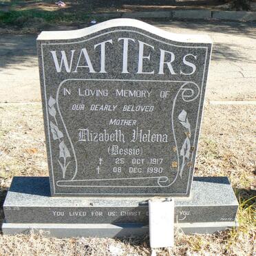 WATTERS Elizabeth Helena 1917-1990