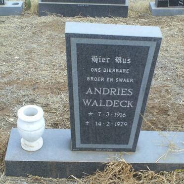 WALDECK Andries 1916-1979
